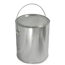 CAN TIN LINED 1GAL W/LID & BAIL #12-150 - Can Metal